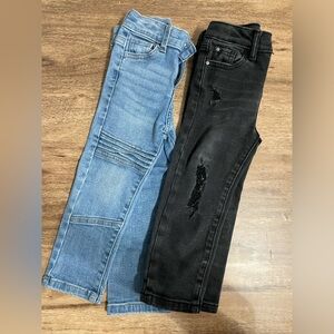 Wonder nation jeans ( blue and black )  size 3